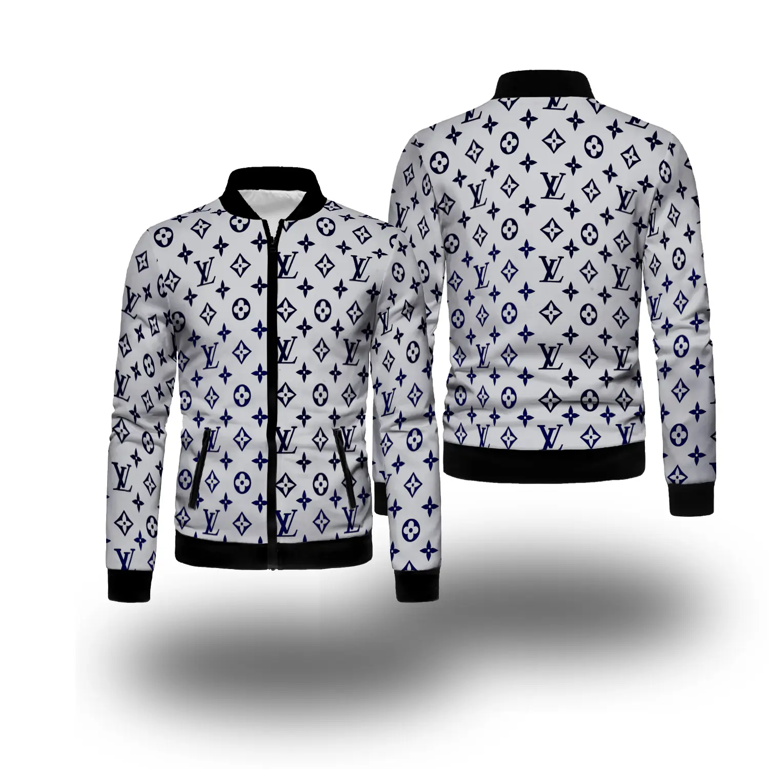 Louis vuitton varsity zipper tracksuit jacket hot trend 8686